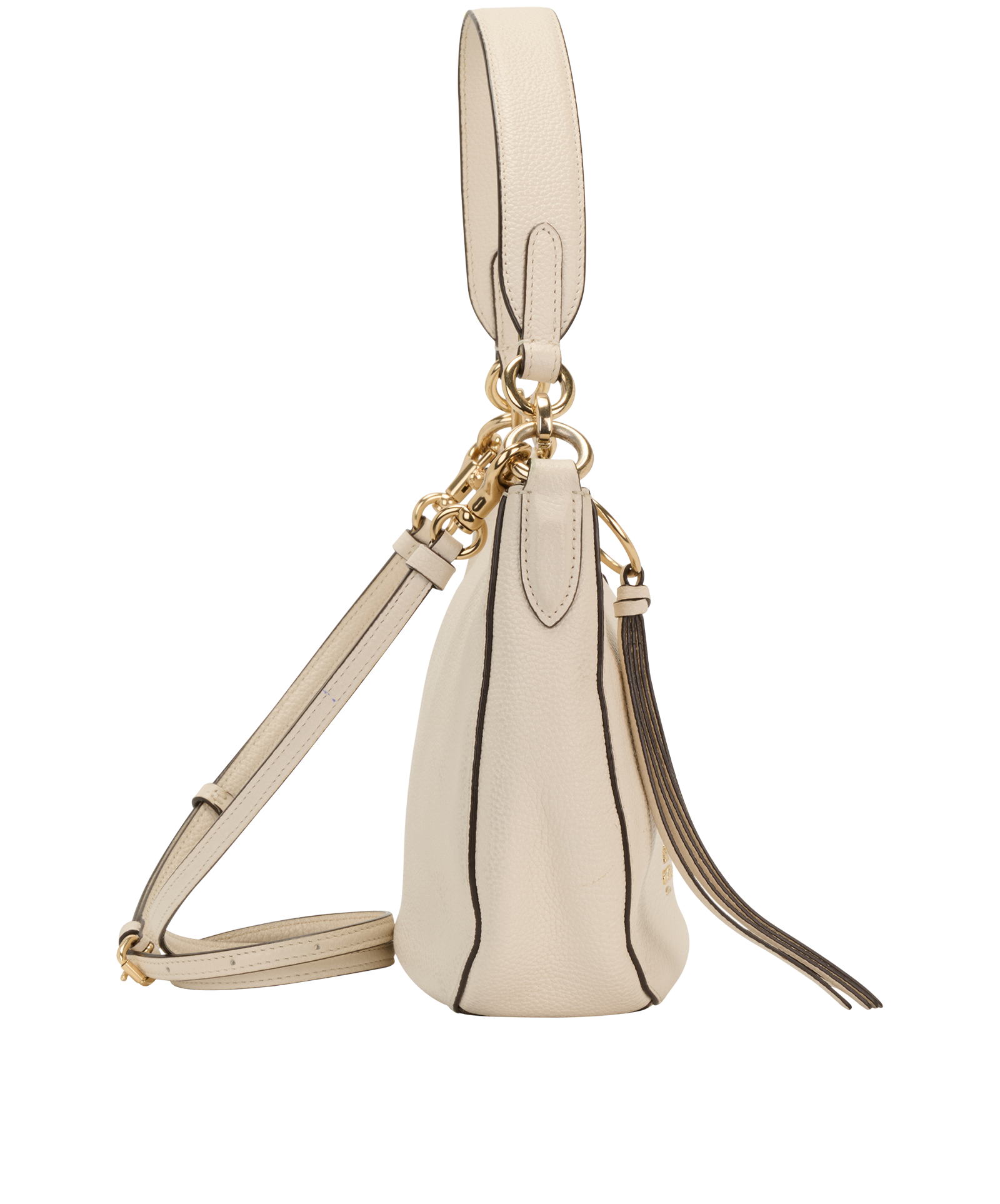 Sutton Crossbody, &pound;150, Handbags, Cream, Leather, Side view